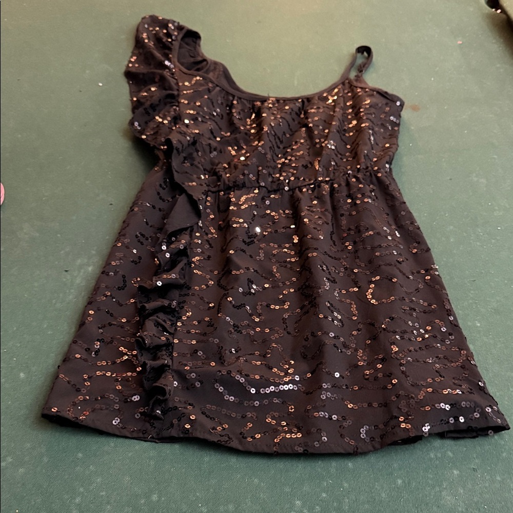 Envy Black Sequin Maxi Dress. CAJA. 1